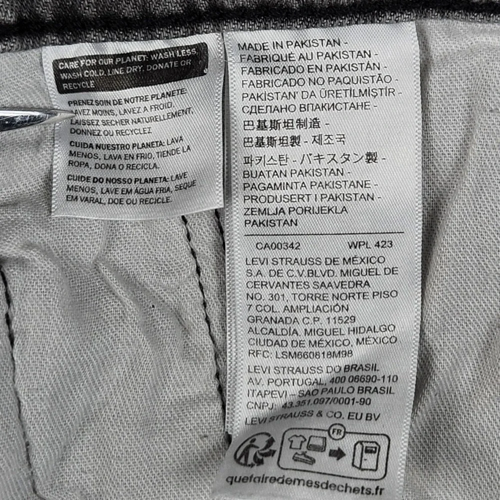 Levis 514 Straight Jeans‎ Mens 38x30 Clouded Grey Mist Flex Eco Performance NEW